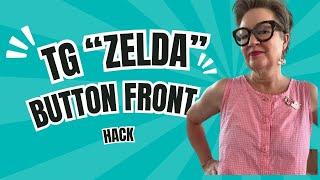 Tina Givens "Zelda" dress button front hack