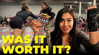 Getting injured & winning GOLD at NAGA Jiu Jitsu tournament | Girls BJJ White Belt Competition