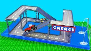 I Build LEGO Car Garage With Movable Bridge...