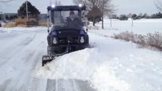 Kawasaki Mule 610 XC Plowing Snow - Blackline Plow