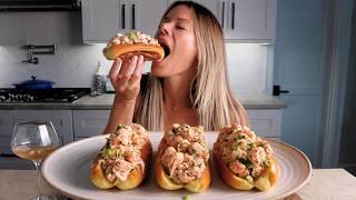 The CHEAPEST "Lobster" Roll Recipe EVER! | Cooking, Talking, MUKBANG | The Hunger Diaries