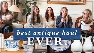 The Ultimate Antique Shopping Day with YouTube Friends + Our HUGE HAUL!