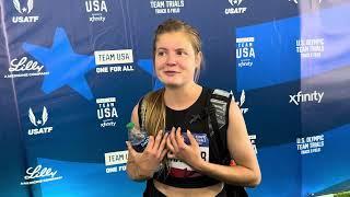 Allie Ostrander makes steeple final, speaks out on eating disorder awareness