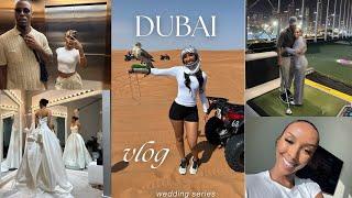 Dubai wedding prep!  Dress shopping, save-the-date pics / Travel vlog ️