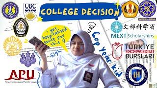 College Decision & My University application journey | Gap Year & Public School Student | Indonesia