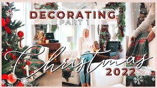 2022 CHRISTMAS DECORATE WITH ME | CHRISTMAS DECOR IDEAS  | HOW TO TRADITIONAL CHRISTMAS DECORATING