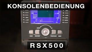 Sportstech RSX 500 / RSX 600 -  Konsolen Bedienung