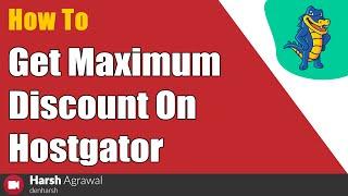 HostGator Discount Coupon 2025 [Save Maximum on HostGator Shared Hosting]