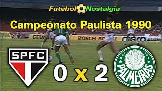 São Paulo 0 x 2 Palmeiras - 15-04-1990 ( Campeonato Paulista )