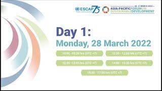 The 9th Asia-Pacific Forum on Sustainable Development (Day 1)