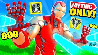 The *MYTHIC ONLY* IRON MAN Challenge in Fortnite!