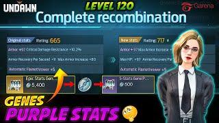 UNDAWN Genes Purple Stats in Your Rating LvL 120 | How To Get Purple Genes-Garena undawn