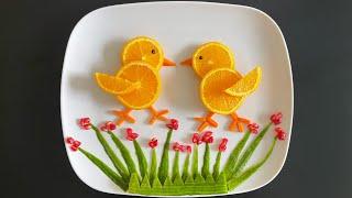 Beautiful Fruits Decoration / Easy Fruits Art /Fruit carving Garnish / Super Fruits Plate Decoration