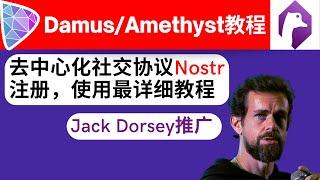 去中心化社交协议Nostr客户端【Damus/Amethyst详细教程】/snort.social，推特前CEO杰克·多西-Jack Dorsey推广#DamusApp#Amethyst#nostr