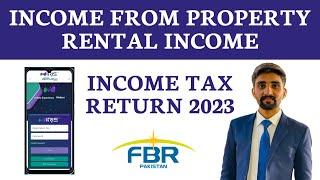 Income From Rent income tax Return 2023 Iris 2.0 FBR Pakistan