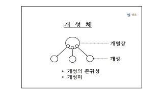 통일사상 제1강 원상론 개별상