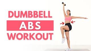 LOSE BELLY FAT in 1 Week 15 MIN Standing Dumbbell Abs Workout - No Squat, No Lunge, No Jumping