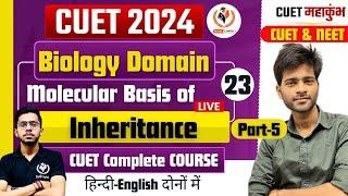 CUET B.Sc. Domain (Biology) CUET UG 2024 Molecular basis of Inheritance PART 6 | CUET महाकुंभ DAY-23