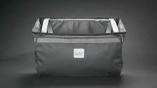 Brompton: Borough Basket Bag Large in Dark Grey