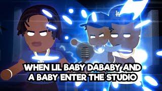 When Lil Baby Dababy and a baby enter the studio | Dababy Lil Baby Freestyle