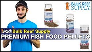 We have our own BRS saltwater fish food pellets! High protein & fat for your high energy reef fish.