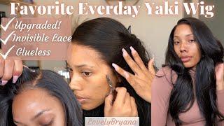 NO MORE GLUE!?| UPGRADED Favorite Glueless Everyday Wig | Beginner Friendly| LovelyBryana x Hairvivi