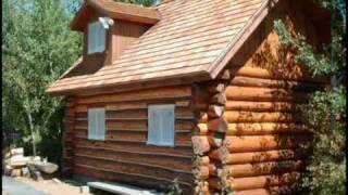 Custom Log Cabin Playhouse