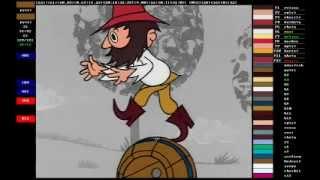 Colorization of Black-and-White Cartoons