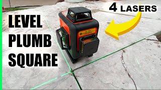 4 Plane Laser Level | Dovoh P4-360G Professional Versatile Laser