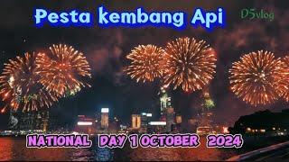 Pesta Kembang Api  National day 1 october 2024 #explorehk