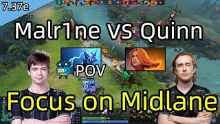 Malr1ne Razor VS Quinn Lina | Focus on Midlane | 7.37e