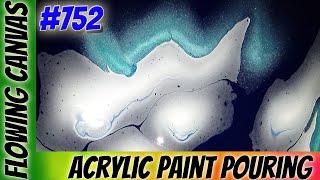 (752) Larry the Wise ~ Denni Jo Inspired Ghosty Pour Acrylic Pour Fluid Art