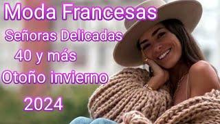 Moda Francesas Señoras Delicadas Otoño Invierno 2023/24 de estilo sencillo y casual Outfits Moderno.