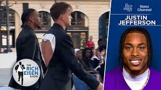 Vikings WR Justin Jefferson on Joe Burrow Going Backless at Paris Fashion Show | The Rich Eisen Show