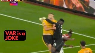 VAR ROBBED Wolves Penalty for André Onana Foul vs Wolves vs Manchester United, Onana Foul vs Wolves