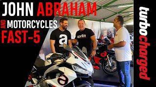 John Abraham and Diego Graffi, CEO & MD, Piaggio India at Aprilia Racers Days! | TURBOCHARGED