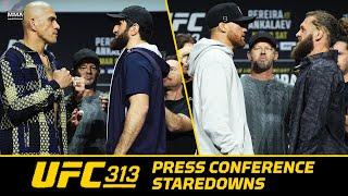 Alex Pereira, Magomed Ankalaev Face Off At UFC 313 Press Conference | MMA Fighting