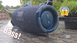 Jbl Xtreme 3 (Blue) - Bass Test / In Rain • Nice bass • 100% Volume 