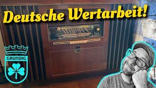 Was für eine SCHÖNHEIT, oder was meint IHR? - Der GRUNDIG MUSIKSCHRANK 7041W/3D #vintagehifi