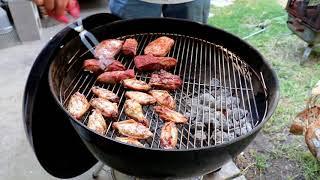 How to Offset Cook on a Weber Kettle and a Taste Test #weberkettle