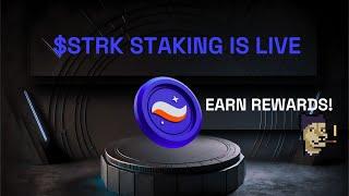 Staking $STRK is LIVE on Starknet | How to Stake $STRK & Start Earning Rewards Today