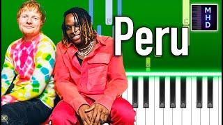 Fireboy DML & Ed Sheeran - Peru - Piano Tutorial