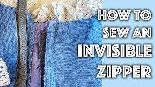 How to Sew an Invisible Zipper on a Home Sewing Machine | Sew Anastasia