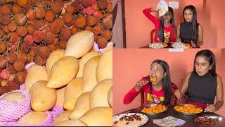 Lychee & Mango Challenge With Sneha Bakli || END  ||  Saheli Rudra ||  Kolkata @snehabakli