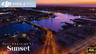 Port Adelaide at Sunset I DJI Mini 4 Pro