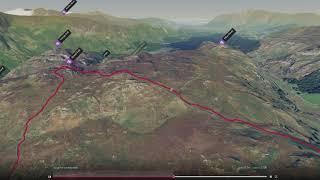 Grange Fell and Watendlath - 3D fly-through