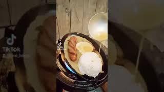 Masarap na sizzling hungarian silog