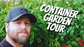 Container Garden Tour | Container Gardening | Growing Potatoes In Containers | Tomatoes In Container
