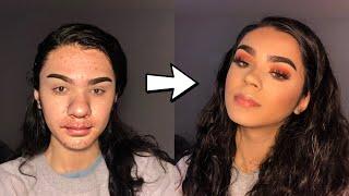 9TH GRADE MAKEUP TRANSFORMATION  (chatty GRWM and school vlog)