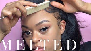 LACE FRONTAL WIG INSTALLATION + MOUSSE METHOD ON BABY HAIRS | AriannaLYF Hair